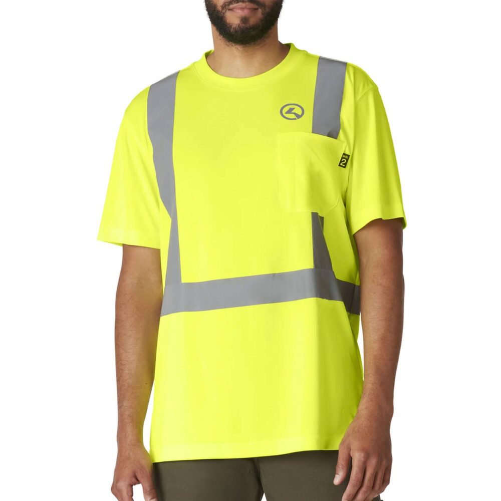 Men Working T-Shirts | Yellow Navy