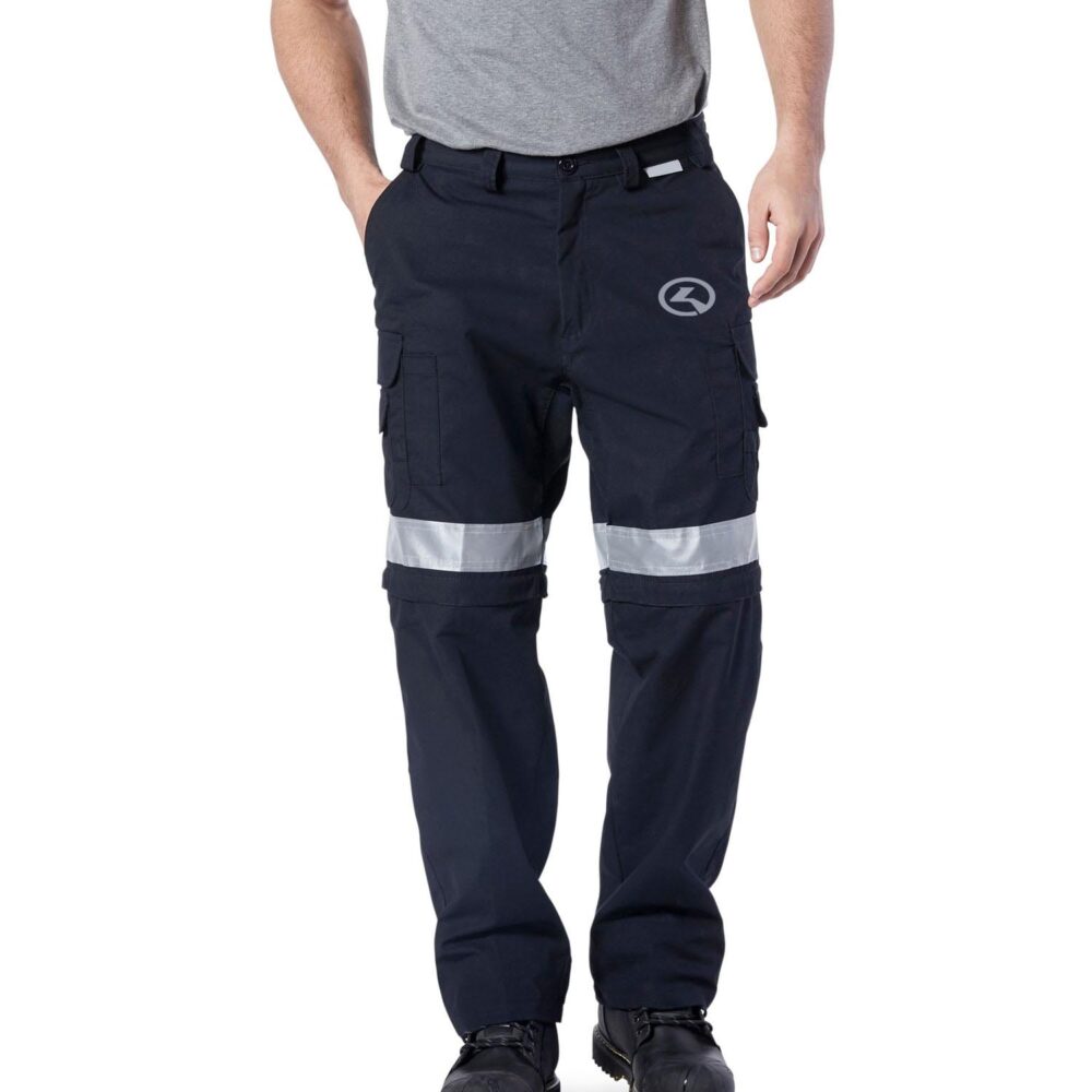Coolworks Cotton Work Pants with Reflective Tape – Navy