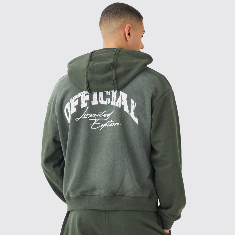 Oversized Boxy Official Spray Wash Hoodie