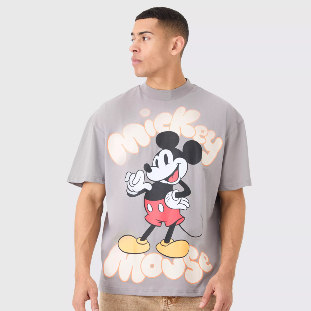 Oversized Mickey Mouse Large Scale License T-Shirt