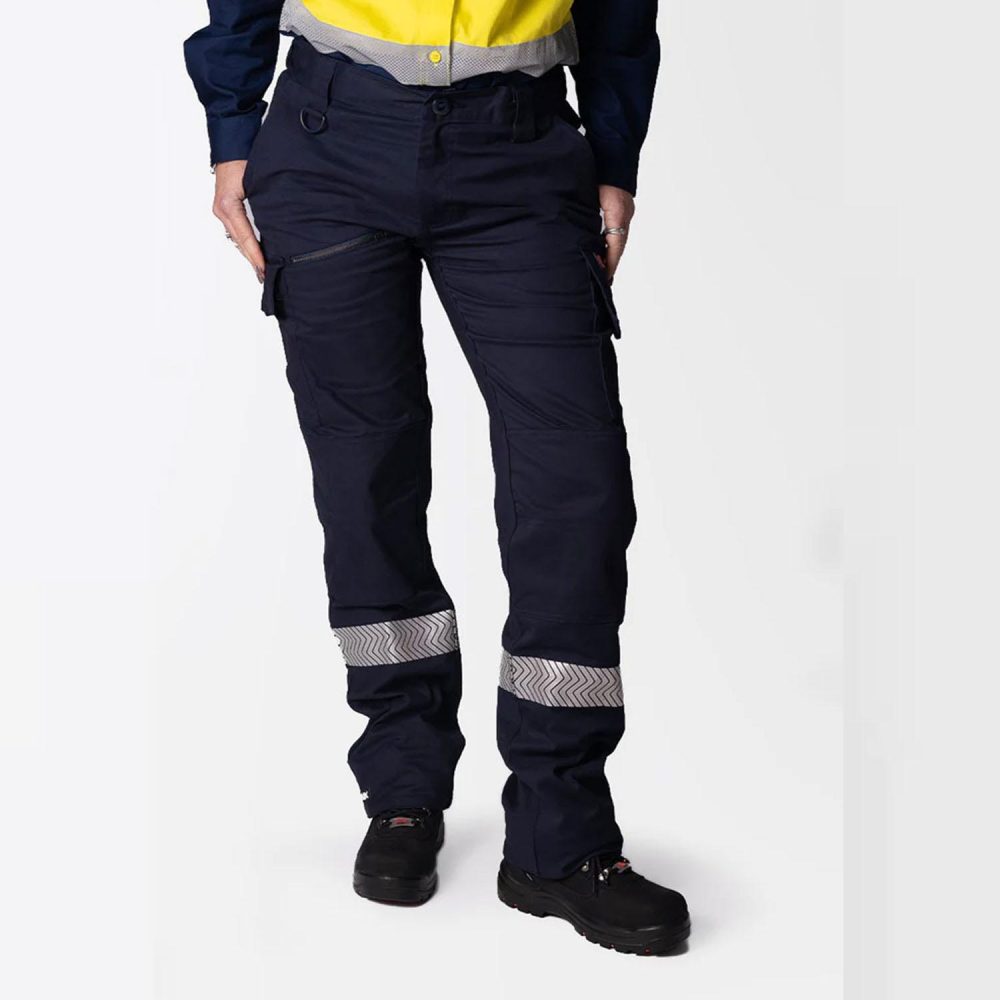 Coolworks Cotton Work Pants with Reflective Tape – Navy
