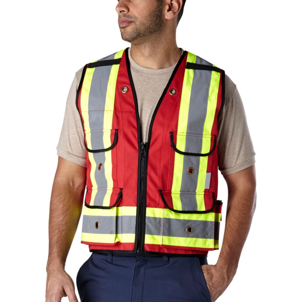 Men's All-Trades Red Surveyor Safety Vest