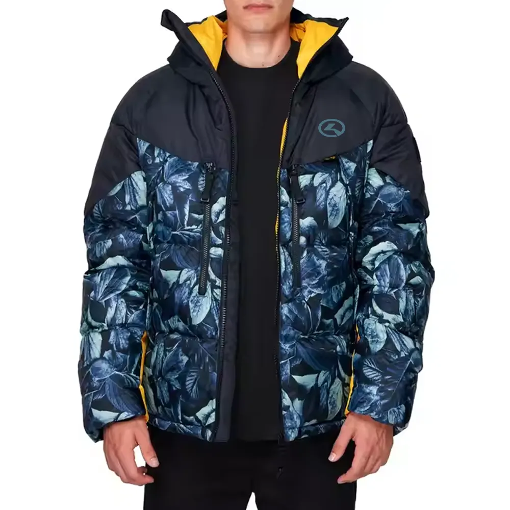 Hooded Sports Puffer Jacket